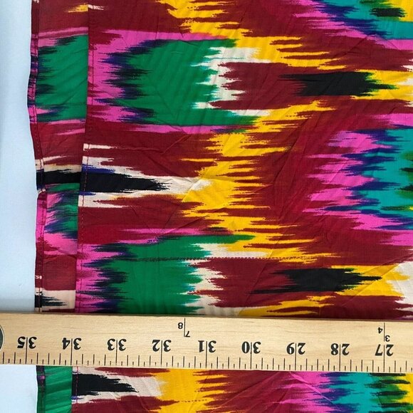 Alice & Olivia Alameda Dress Size XS Ikat Batik Peacock Print Sheath - Picture 9 of 10